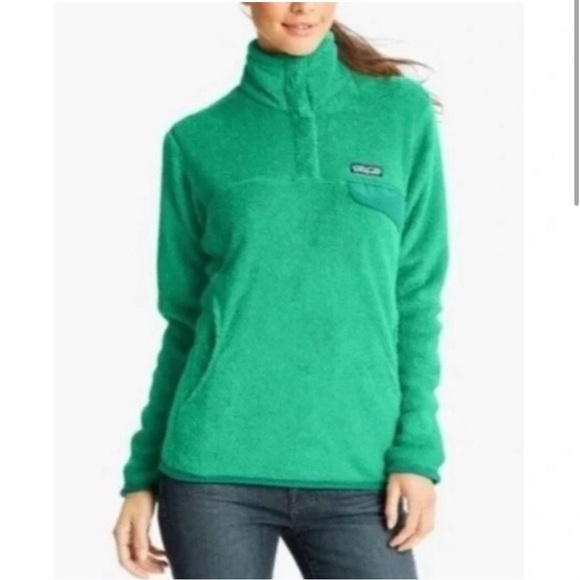 Patagonia |  Re-Tool Snap-T Pullover Fleece in Green Size XS Cozy Winter Fall - Picture 1 of 10